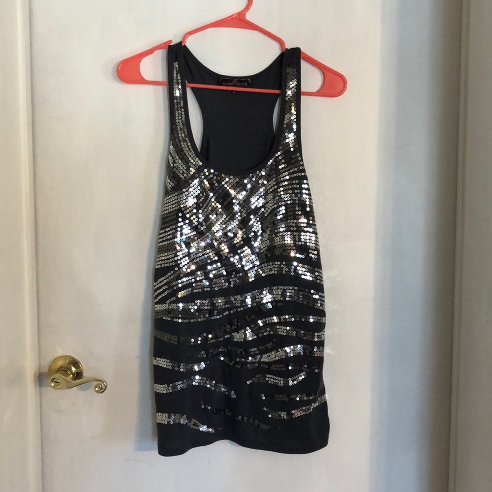 Sequin tank top